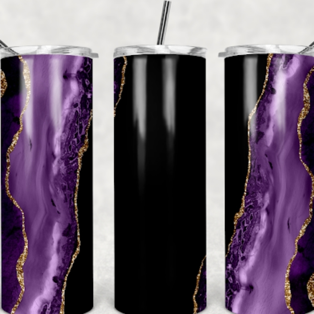 Custom 20oz marble tumbler!